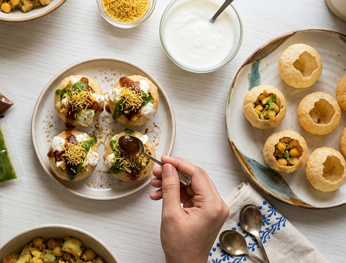 Sweet & Tangy Dahi Puri Twist