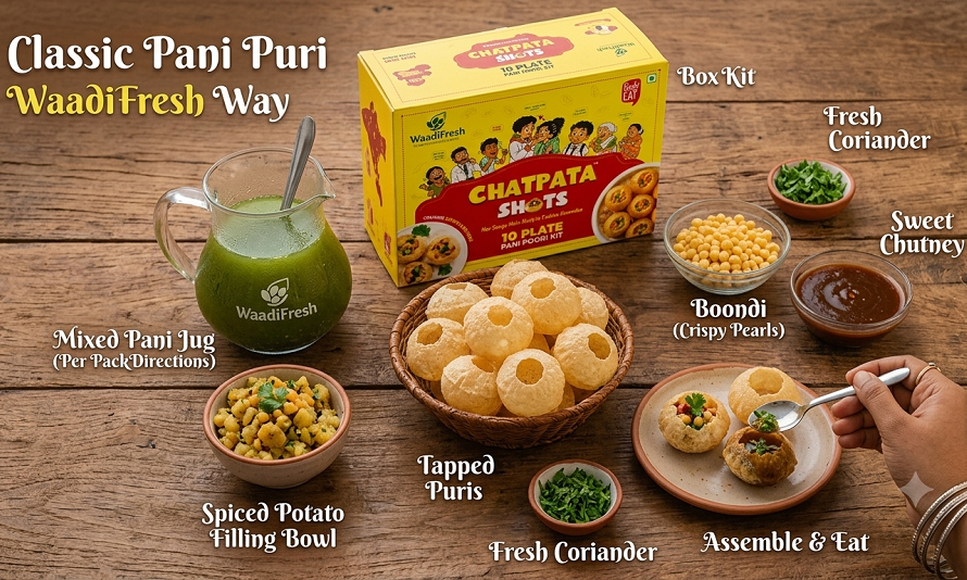 Classic Pani Puri, the WaadiFresh Way